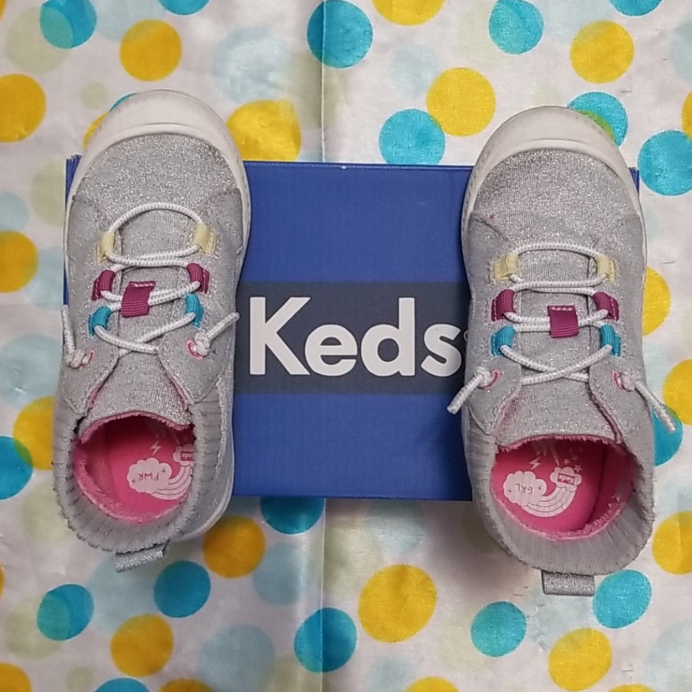 Keds Breaker silver sneakers slip on